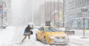 Estados Unidos y temperatura bajo cero