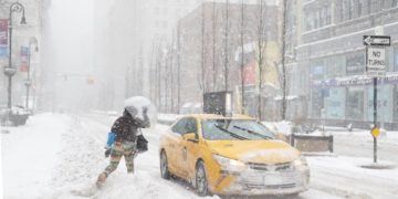 Estados Unidos y temperatura bajo cero