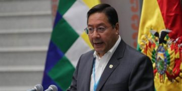 Luis Arce y Evo Morales