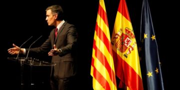 Pedro Sánchez y líderes independentistas