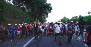 Caravana de migrantes y Estados Unidos