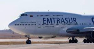 Avión venezolano e iraníes