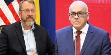 representantes de EE.UU y Jorge Rodríguez