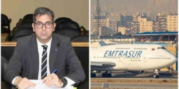 Avión venezolano y Fiscal Pecci